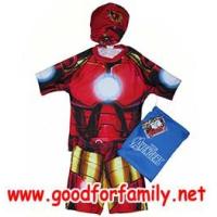 ราคา ชุดว่ายน้ำเด็ก แขนสั้น-ขาสั้น Avenger Iron Man สีแดง อเวนเจอร์ ไอรอนแมน กางเกงว่ายน้ำ หมวกว่ายน้ำ รหัส swmave001 (325928)
