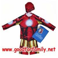 ราคา ชุดว่ายน้ำเด็ก แขนยาว-ขาสั้น Avenger Iron Man สีแดง อเวนเจอร์ ไอรอน แมน เสื้อว่ายน้ำ กางเกงว่ายน้ำ หมวกว่ายน้ำ รหัส swmave005 (327352)