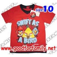 ราคา เสื้อคอกลม Angry Birds ผ้า Cotton สีแดง แองกรี้เบิร์ด แองกี้เบิร์ด แองกรีย์เบิร์ด แองกีย์เบิร์ด เสื้อแขนสั้น เสื้อผ้าเด็ก เสื้อยืด รหัส rndagb151_10 (328302)