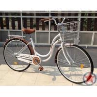 ราคา จักรยานแม่บ้าน WCI รุ่น LadyLive ล้อ26นิ้ว ทรงญี่ปุ่นเฟรมโค้งขึ้น-ลงไม่ติดขา ตะกร้าหน้าเหล็กหนา