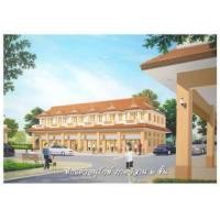 ราคา ตึกแถวไทยอนุรักษ์ไทย สูง 2 ชั้น ภาคอิสาน 4 ห้องแถว มีชั้นลอย