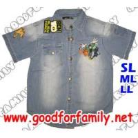ราคา เสื้อเชิ้ตแขนสั้น BEN10 Alien Force ภาค 2 ผ้ายีนส์ นิ่ม สียีนส์อ่อน เสื้อผ้าเด็ก เสื้อแขนสั้น ben10 เบนเทน เบ็นเท็น รหัส shtben059 (124869)