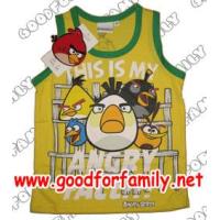 ราคา เสื้อกล้าม Angry Birds ผ้า Cotton สีเหลือง-เขียว แองกรี้เบิร์ด แองกี้เบิร์ด แองกีย์เบิร์ด แองกรีย์เบิร์ด เสื้อผ้าเด็ก รหัส vstagb006 (280499)
