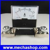 ราคา รหัสสินค้า : WDC005 แอมป์มิเตอร์ไฟฟ้ากระแสตรง มิเคอร์วัดกระแสไฟ Analog Amp Meter Current Ammeter DC 200A + Shunt 200A (271865)