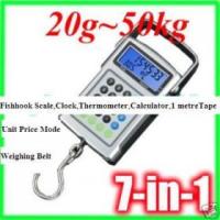 ราคา ขาย OEM เครื่องชั่งแขวนดิจิตอล เครื่องชั่งแบบแขวน ตาชั่งแขวนดิจิตอล 50kg/20g 7 in 1 สั่งซื้อจำนวนมากราคาพิเศษ(BSH003) (304152)