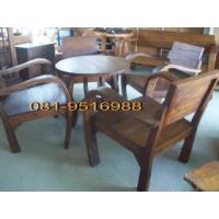 ราคา ชุดโต๊ะรับแขกไม้สักล้านนาโบราณ (69378)