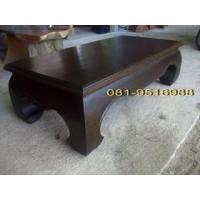ราคา โต๊ะกลางไม้สักเก่าขาคู้(ตั่งไม้สักแบบโบราณ) (89034)