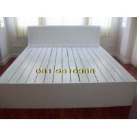 ราคา เตียงนอนไม้สักสีขาว 6 ฟุต (89046)