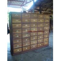 ราคา ตู้ยาจีน(ตู้ยาแพทย์แผนไทย)ไม้สักเก่า 40 ลิ้นชักแบบโบราณ (119356)