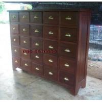 ราคา ตู้ยาจีน(ตู้ยาแพทย์แผนไทย)ไม้สักเก่า 25 ลิ้นชักแบบโบราณ (119360)