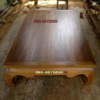 ราคา เตียงไม้สัก(ตั่งไม้สัก)ขาคู้ 3.5 ฟุต (66487)