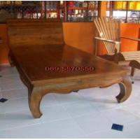 ราคา เตียงไม้สักขาคู้หัวม้วน (87728)