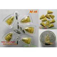 ราคา M 16. หลวงปู่ทวดจิ๋ว กำนันชูชาติ เนื้อกะไหล่ทอง ปี40 เลี่ยมกันน้ำ3ชั้น องค์ละ