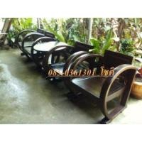 ราคา ชุดเก้าอี้รับแขกไม้สักเก่า (ชุดรถถัง) (56374)