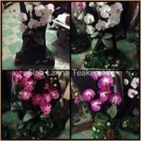 ราคา ดอกไม้ประดิษฐ์ บนรากไม้สัก (260252)