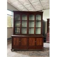 ราคา ตู้หัวบัวข้างไข่ปลา 2 ชั้นเทิน 4 บานเปิด ด้านบนมีชั้นวาง 3 ชั้น