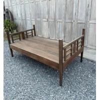 ราคา เตียงขาเข็มไม้สักขนาด 3 ฟุตครึ่ง