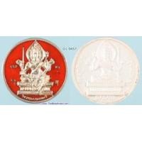 ราคา D1-9457 เหรียญเนื้อเงินลงยาสีส้ม พระพรหมสี่หน้า วัดสุทัศนเทพวราราม ต๊อกโค๊ต เและหมายเลข สร้างปี ค.ศ. 1999 (เหรียญขนาด 1 นิ้ว)