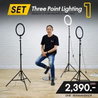 ราคา ชุดไฟไลฟ์สด ไฟสตูดิโอ Set #1 Three Point Lighting (5159177897)