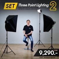 ราคา ชุดไฟไลฟ์สด ไฟสตูดิโอ Set #2 Three Point Lighting (7959179727)