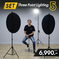 ราคา ชุดไฟไลฟ์สด ไฟสตูดิโอ Set #5 Three Point Lighting (4259181878)