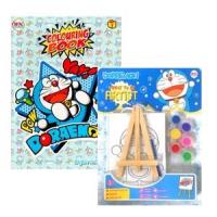 ราคา หนังสือ 1 Doraemon Colouring Book สมุดภาพระบายสี+ขาตั้งไม้ Doraemon Want to be Artist สีฟ้า (Gift Set) (8856652052810)