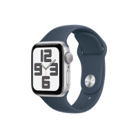 ราคา APPLE Apple Watch SE GPS 40mm Silver Aluminium Case with Storm Blue Sport Band - M/L (3077266)