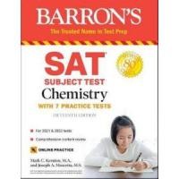 ราคา หนังสือ BARRON'S SAT SUBJECT TEST: CHEMISTRY WITH ONLINE TESTS (15TH ED.) (9781506263120)