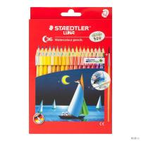 ราคา ดินสอสีระบายน้ำด้ามยาวพร้อมพู่กัน STAEDTLER รุ่น LUNA 36 สี (K091468)