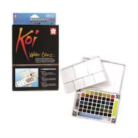 ราคา ชุดสีน้ำตลับพร้อมพู่กัน SAKURA รุ่น KOI WATER COLORS (48 สี/กล่อง) (K091708)