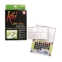 ราคา ชุดสีน้ำตลับพร้อมพู่กัน SAKURA รุ่น KOI WATER COLORS (36 สี/กล่อง) (K091707)