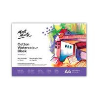 ราคา สมุดวาดเขียนสีน้ำ MONT MARTE ขนาด A4 300 แกรม 12 แผ่น (cotton 100%) (K092647)