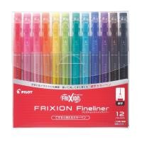 ราคา ปากกาตัดเส้นลบได้ PILOT รุ่น FRIXION FINELINER FRIXION คละสี (12 สี/เเพ็ค) (1091982)