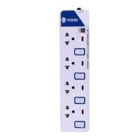 ราคา รางปลั๊กไฟ(มอก.) 4 ช่อง 3 เมตร ขาว โตชิโน ET-914 (8003580)
