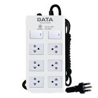 ราคา รางปลั๊กไฟ(มอก.) 6 ช่อง 3 เมตร ขาว DATA DT6218 (8003500)