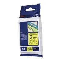 ราคา เทปพิมพ์อักษร TZE-611 6 มม. สีดำพื้นเหลือง Brother TZ (8063010)