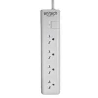 ราคา ANITECH ปลั๊กไฟ (มอก.) 4 ช่อง รุ่น H1134 สีขาว ความยาว 3 เมตร (8090812)