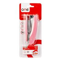 ราคา ONE เครื่องเย็บกระดาษ HS405-100 สีชมพูอ่อน (2091638)
