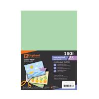 ราคา กระดาษการ์ดสี A4 160แกรม 50แผ่น/แพ็ค สีเขียว ตราช้าง (5096469)