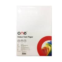 ราคา กระดาษการ์ดสี A4 ONE คละสี (50 แผ่น/แพ็ค) (5096656)