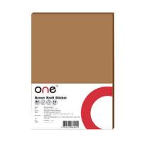 ราคา ONE สติ๊กเกอร์กระดาษคราฟท์ A4 สีน้ำตาล ขนาด 210 x 297 มม. (5096676)