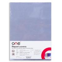 ราคา แผ่นพลาสติกทำปก A4 ใส (20 แผ่น/แพ็ค) ONE (6003897)