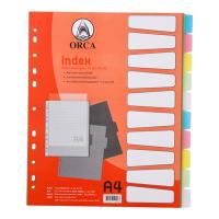 ราคา อินเด็กซ์พลาสติกไส้แฟ้ม 10 ช่อง คละสี ออร์ก้า SP-102 (6003996)