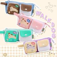 ราคา กระเป๋าดินสอ ขนาด 22x10x8 ซม. เปิด-ปิดด้วยซิปรูด หัวซิปโลหะ คละลาย (1094067)