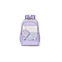 ราคา ME.STYLE กระเป๋าเป้พร้อมกระเป๋าใส่เหรียญปักแมว สีม่วง ขนาด 47x33x20 ซม. (K092949)