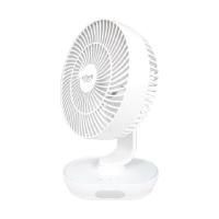 ราคา ANITECH พัดลมชาร์จไฟ USB รุ่น SMF-09 สีขาว ขนาด 8 นิ้ว ปรับได้ 3 ระดับ พร้อมโคมไฟ (0099574)