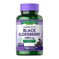 ราคา Nature's Truth Sambucus Black Elderberry 3800 mg, 150 Veggie Capsules เอลเดอร์เบอร์รี่ (13226170602)