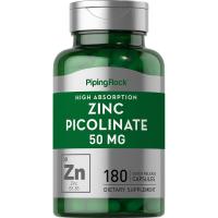ราคา Zinc Picolinate 50 mg, 180 Capsules PipingRock (10322931357)