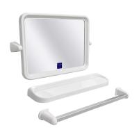 ราคา ANYHOME กระจกทรงเหลี่ยมชุด 3 ชิ้นรุ่น91169 สีขาว (1245434)