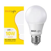 ราคา MAX LIGHT หลอด LED A65 10W/WW/E27 3000K (1103567)